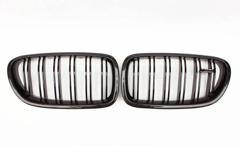 Carbon Fiber Car Front Bumper Grille For BMW 5 Series F10 F18 M5 Mesh Auto Parts Grilles 2010-2016