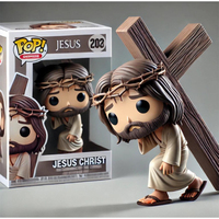 Easter Ornament Cute Doll Jesus Statue Creative Doll Gift Handmade Decorative Crafts Home Bedroom Living Room Decoration Gift