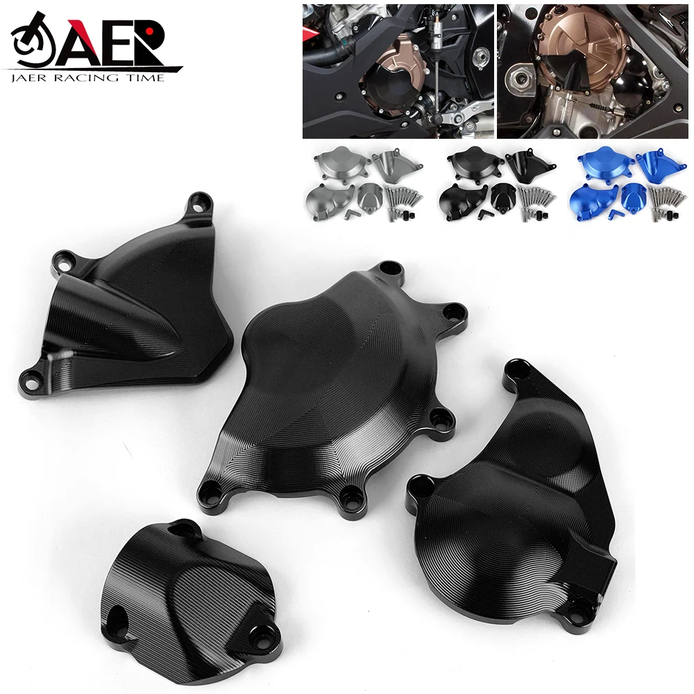 Motorcycle Engine Case Stator Clutch Cover Guards Crash Pad Frame Sliders Protector for BMW S1000RR 2019-2021 S1000XR 2020-2021