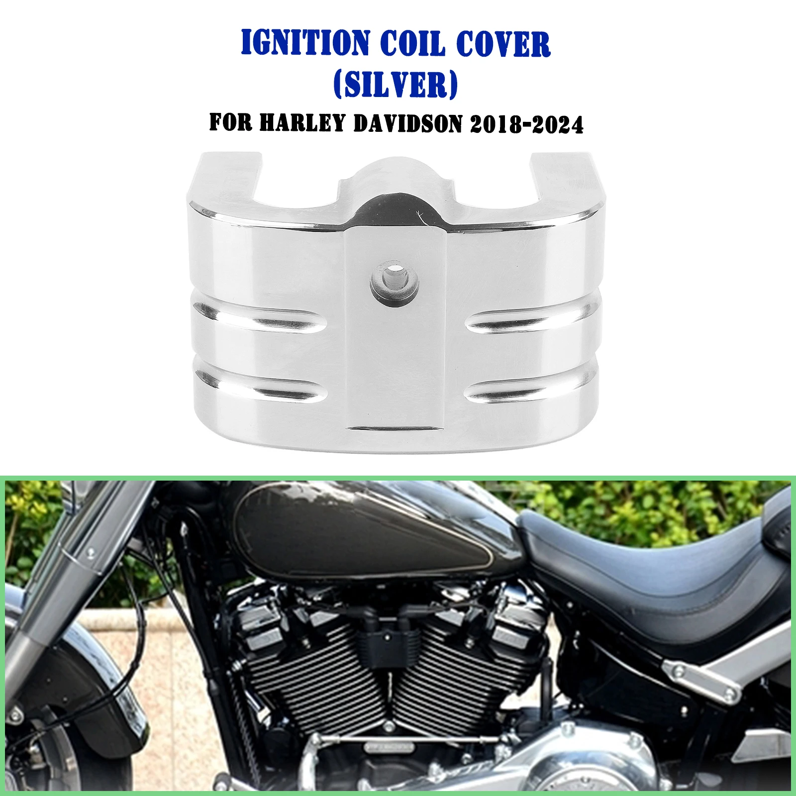 Ignition Coil Cover For Harley 2018-2024 Softail Breakout FXBR Fat Bob 114 FXFBS FLFBS Heritage FLHCS Low Rider S FXLRS FXBBS