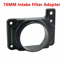 76MM Air Flow Sensor Intake Filter Adapter Plate Black For Mitsubishi Lancer Montero Galant Dodge Chrysler 2.0 2.4L 2002-2006