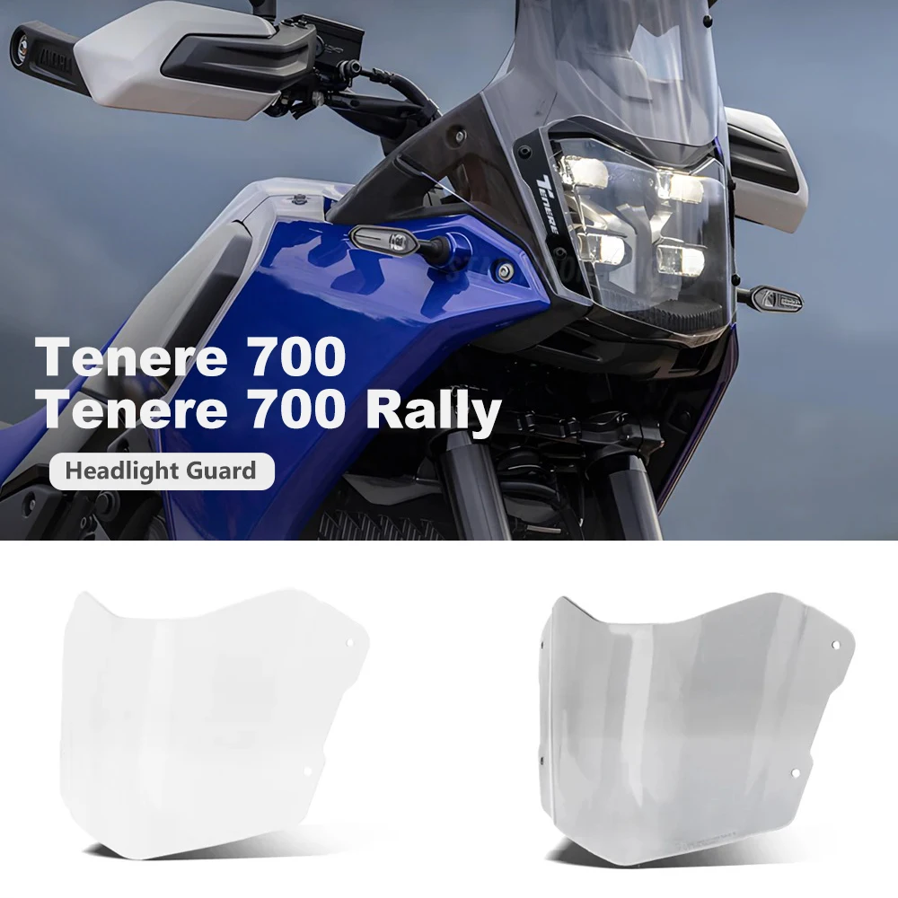 

Motorcycle For YAMAHA Tenere 700 Tenere 700 Rally Tenere700 T700 2025 Acrylic Headlight Protector Light Cover Protective Guard