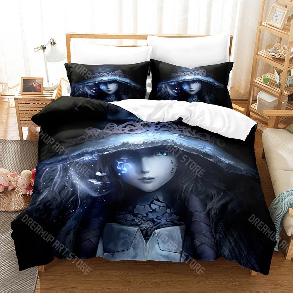3D Printed Ranni the Witch Elden Bedding Set for Boys Girls Duvet Cover Pillowcase Twin Queen King Full Single Double Sizes