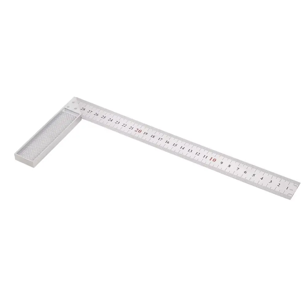 

Aluminum Handle Measuring Angle Square Ruler Stainless Steel with Scale Right L-Shaped Ruler Depth Measurement