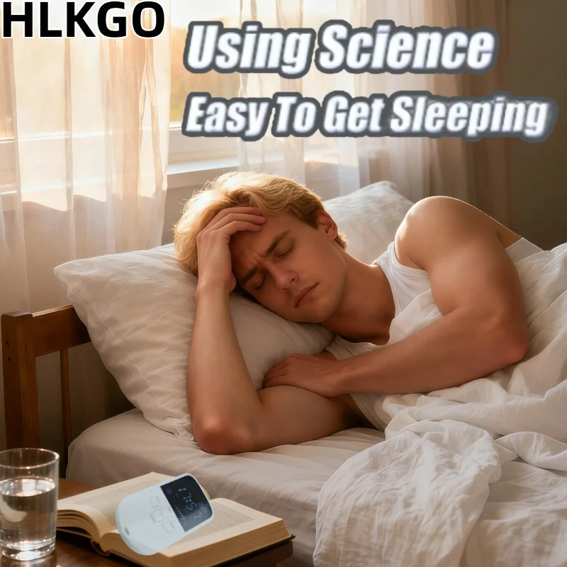 

Зажим для ушей для стимуляции электротерапии черепа, устройство для помощи во сне CES для облегчения боли в бессоннице, тревоги в голове для быстрого сна