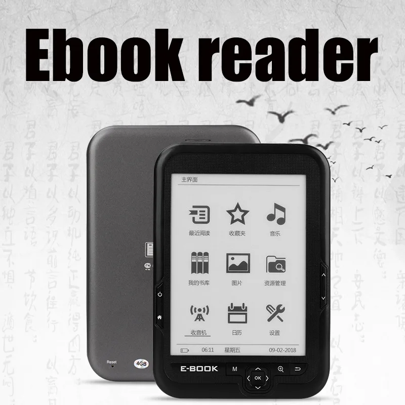 6 Inch Ink Screen eBook Reader Audio e-Paper Wifi Electronic Book Eye Protection Reading and Learning электронная книга 전자책