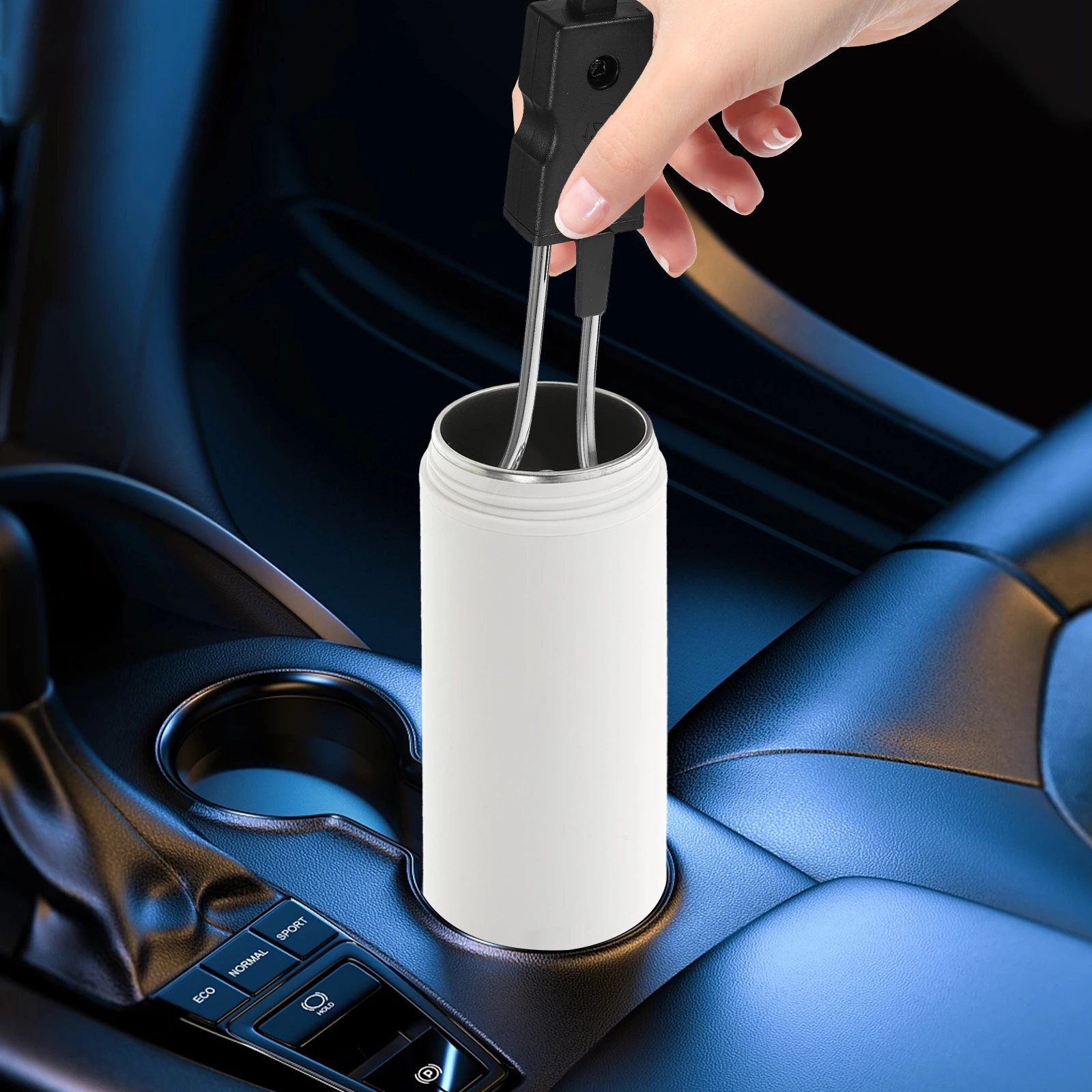 

Car Heater Immersible Water Portable Mini Travel Vehicle Electric 12V Auto Hot Instant Boiler Camp Tea Mug Soup Beverage Cup