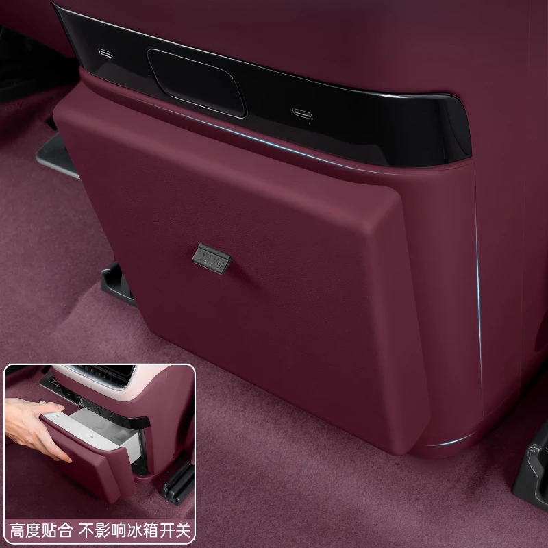 

Для Xiaomi YU7 2025 2026, мусорный бак для холодильника, задняя крышка из АБС-пластика, автоматический мусорный бак, автомобильный скрытый органайзер, аксессуары