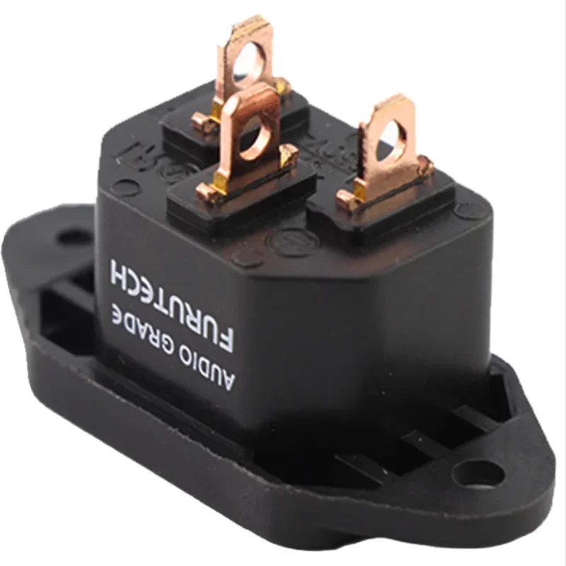 Furutech Tail Seat Plug Pozłacane / czerwone miedziane złącze gniazda zasilania IEC Wtyczka zasilania Power Tail Interface Filtr Wloty Wtyczki