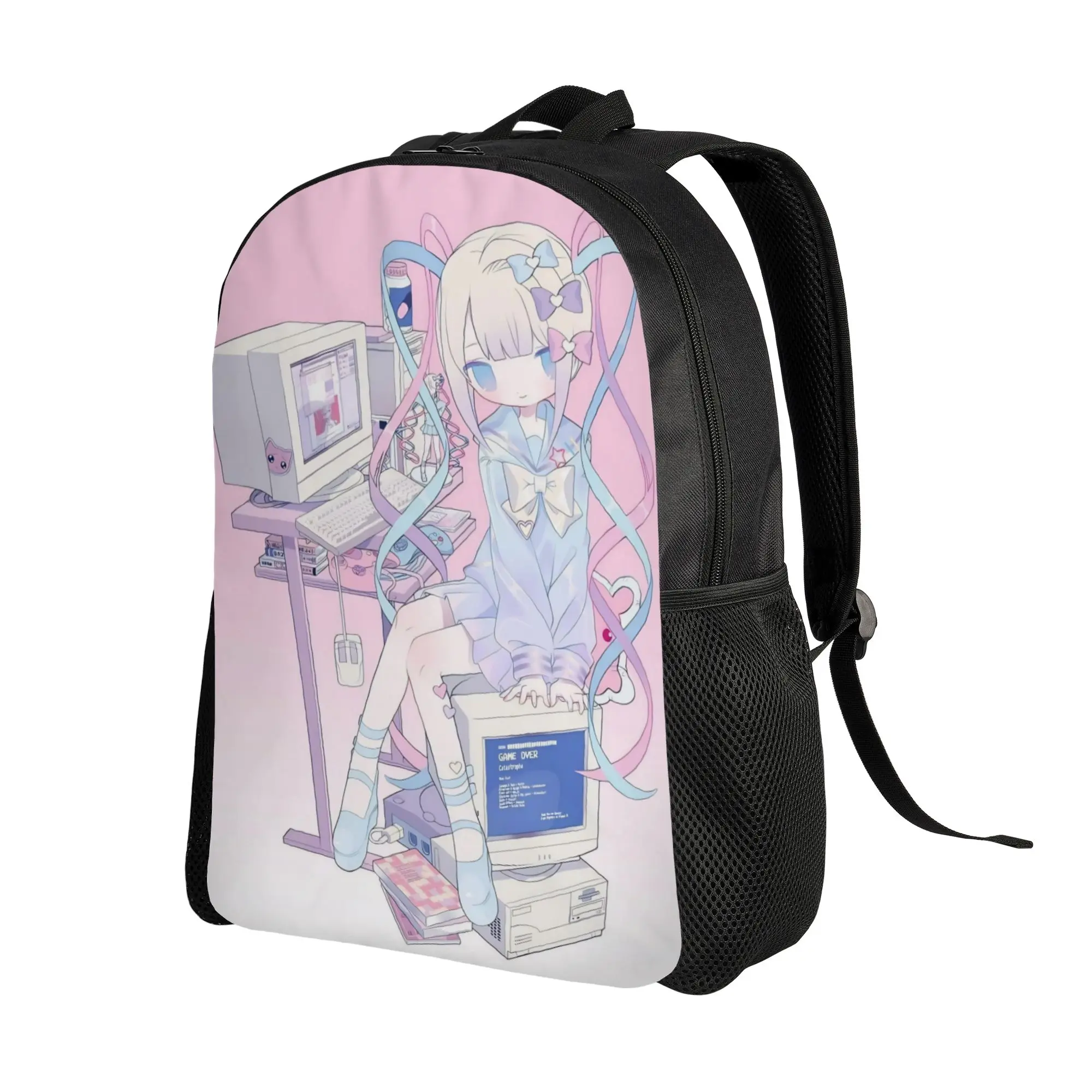OMG kawaii Angel Fashion Backpack Outdoor Student Work Anime Game Daypack for Men Women Laptop Computer Shoulder Bag