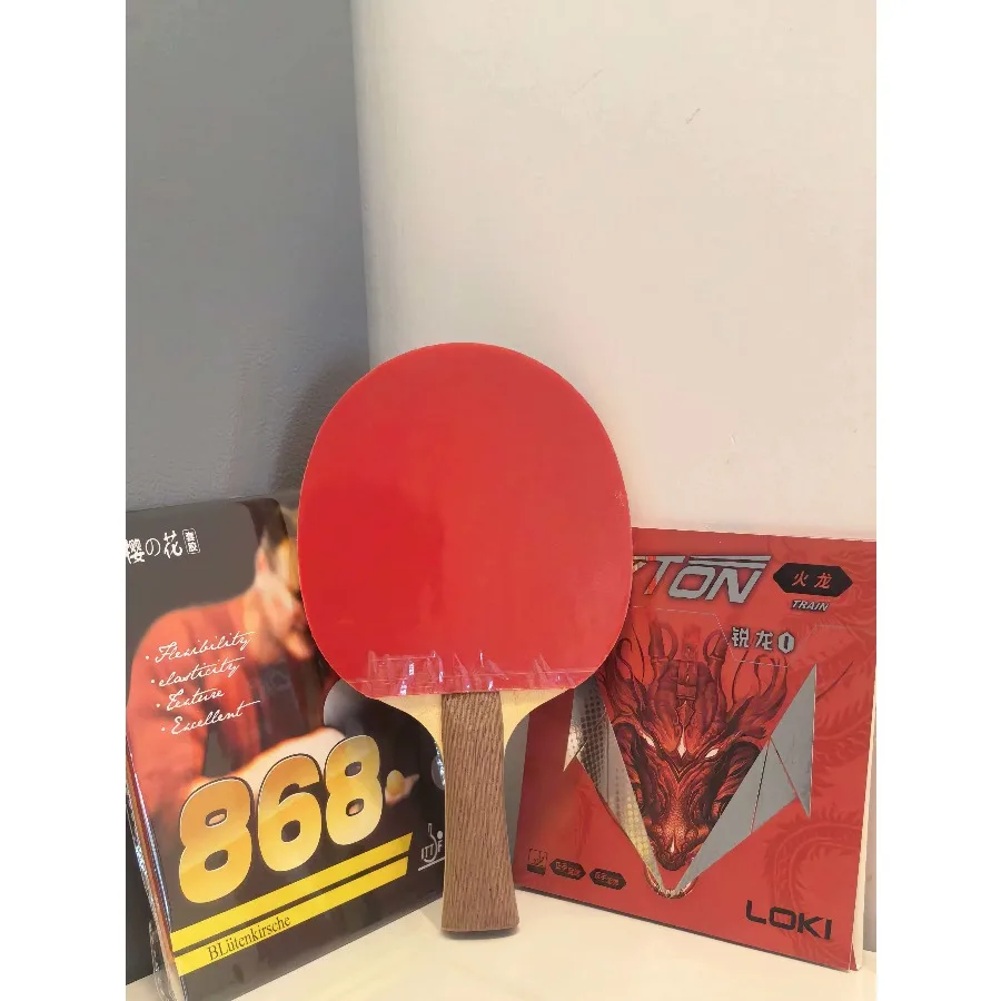 Genuine SANWEI 502E Ping Pong Blade 5 Wood 2 Carbon Layers Carbon Table Tennis Base Board Beginner Training Racket