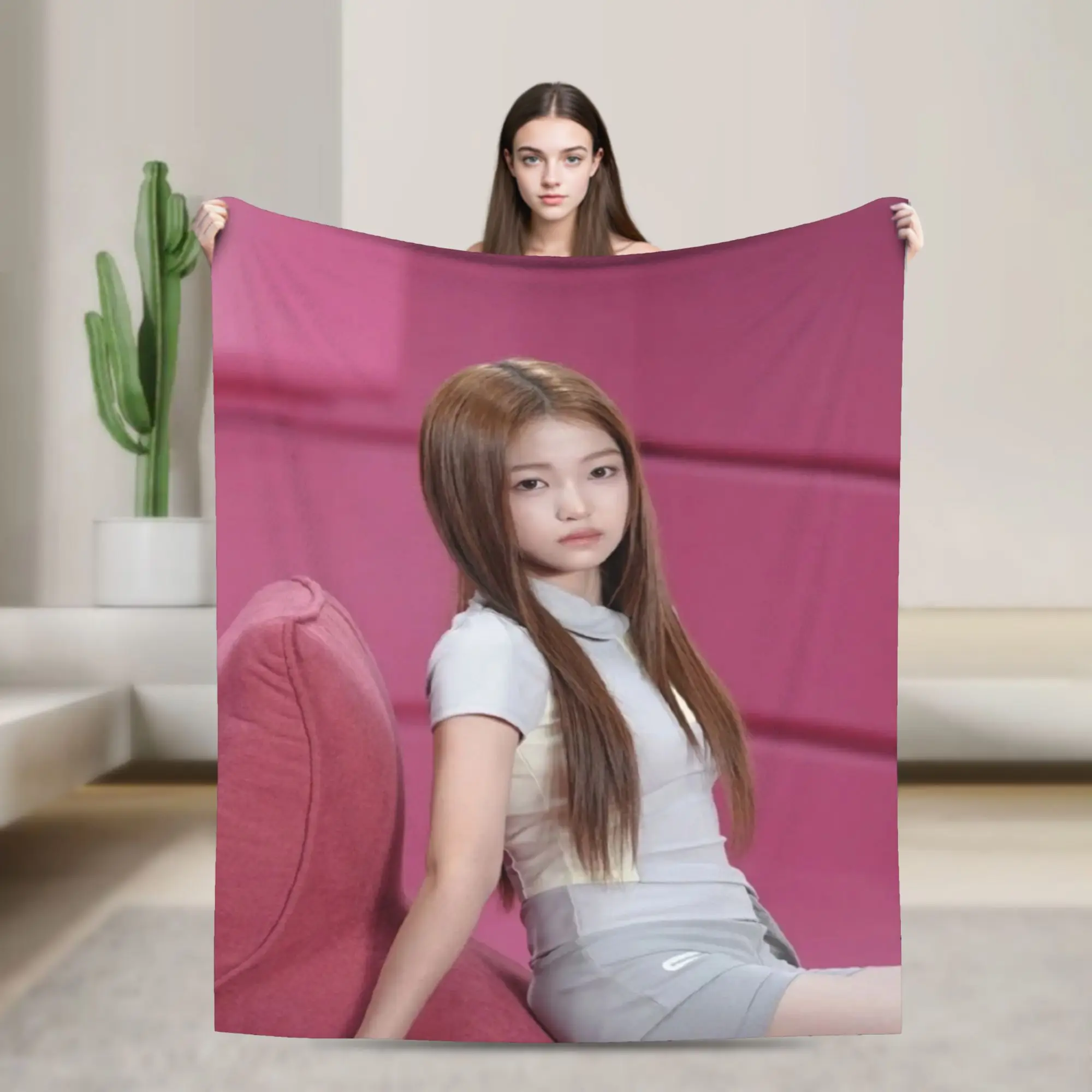 A2O LITE OA Aijing  Blanket Quality Warm Soft  Throw Blanket Autumn Students Home Decor Graphic Bedspread