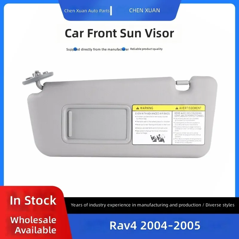 For Toyota RAV4 2004 2005 Left Sun Visor Gray Beige Without Light Front Roof Shade Cover Trim Accessories