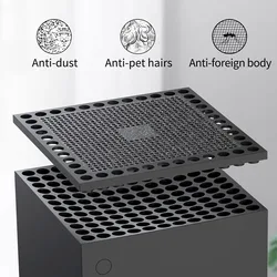 Aolion Dust Filter Cover for Xbox Series X Xbox Series X Accessories Top Back Dust Filter Cover Holder Silicone Plugs