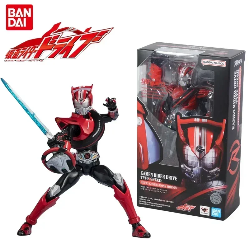 Bandai ของแท้ Kamen Rider อะนิเมะรูป S.H.Figuarts Kamen Rider Drive Action Figure ของเล่นสําหรับชายหญิงของขวัญสะสม