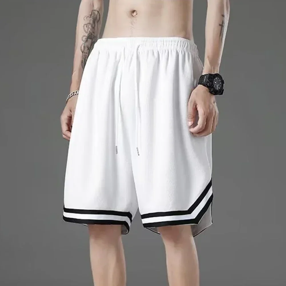 Men\'s Basketball Gym Shorts Casual Quick Drying Summer Workout Drawstring Running Sports Short Pants Clothing Homme