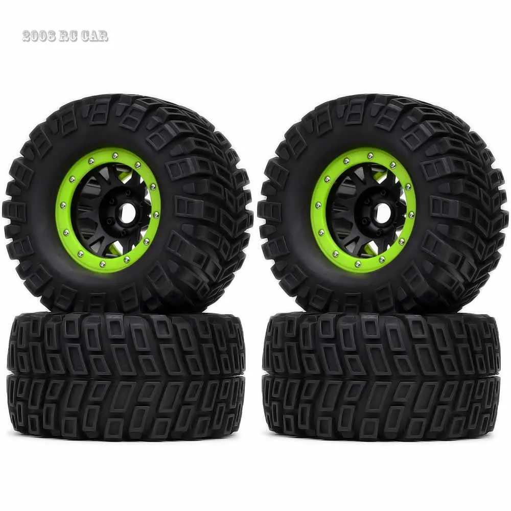 4PCS Hub & 170MM Tires 17MM HEX FOR RC1/8 Monster Truck HPI Savage FLUX HSP Traxxas HPI LOSI HSP NANDA1:8 Wheel Rims