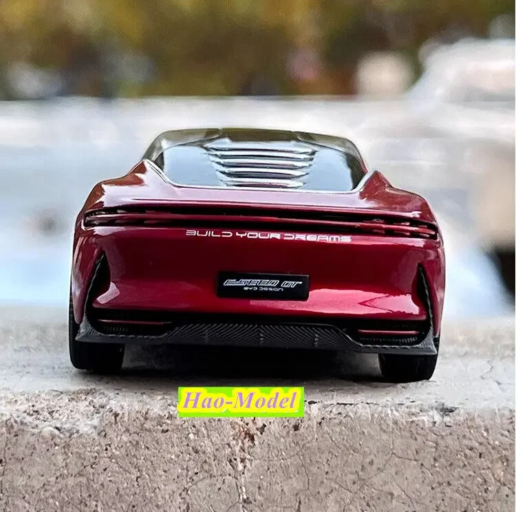 1/43 For BYD E-SEED HanGT Concept car Diecast Metal Model Car Toys Boys Birthday Gifts Hobby Display Collection Ornaments Red