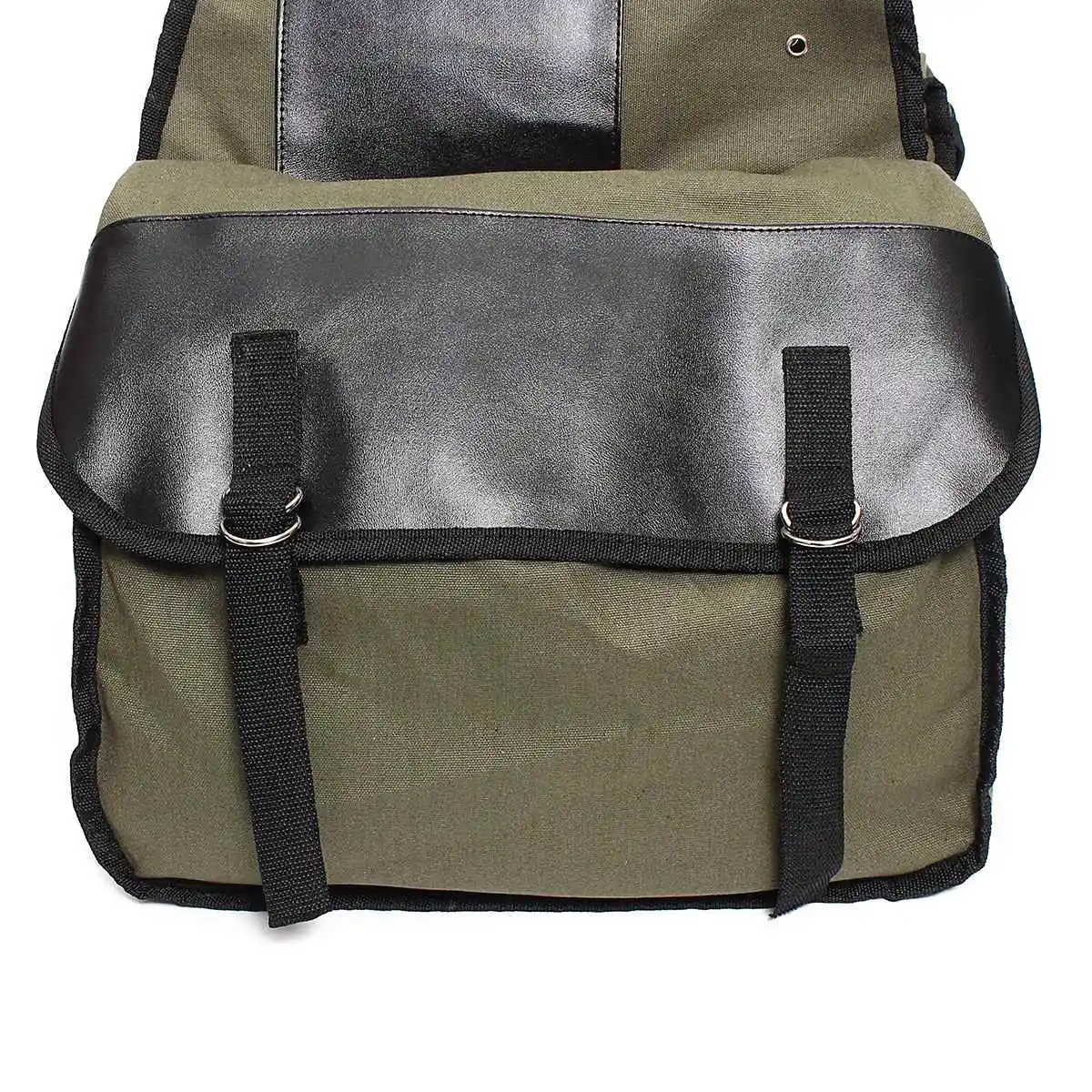 Alforjas para Motocicleta de 26L, Mochila de Lona Verde Militar para Honda, Taotao, Suzuki DR 650, Kawasaki 1000/19