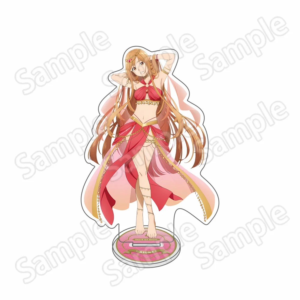 Anime Sword Art Online Dancer Ver. Alice & Asuna 15cm HD Acrylic Stand & Keychain, Desktop Decor Gift Ornament