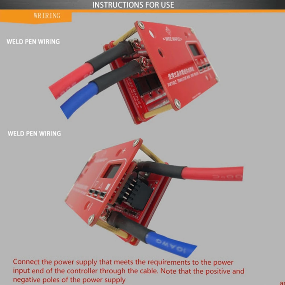 【FLASH-SALE!】Portable Transistor DIY Mini Spot Welding Machine 18650 Lithium Battery LCD Display Screen Spot Welder