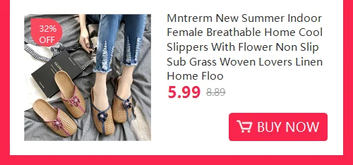 Mntrerm Large Bow Home Slippers Indoor Non-Slip Home Slippers Soft Bottom Viscose Linen Sandals And Slippers
