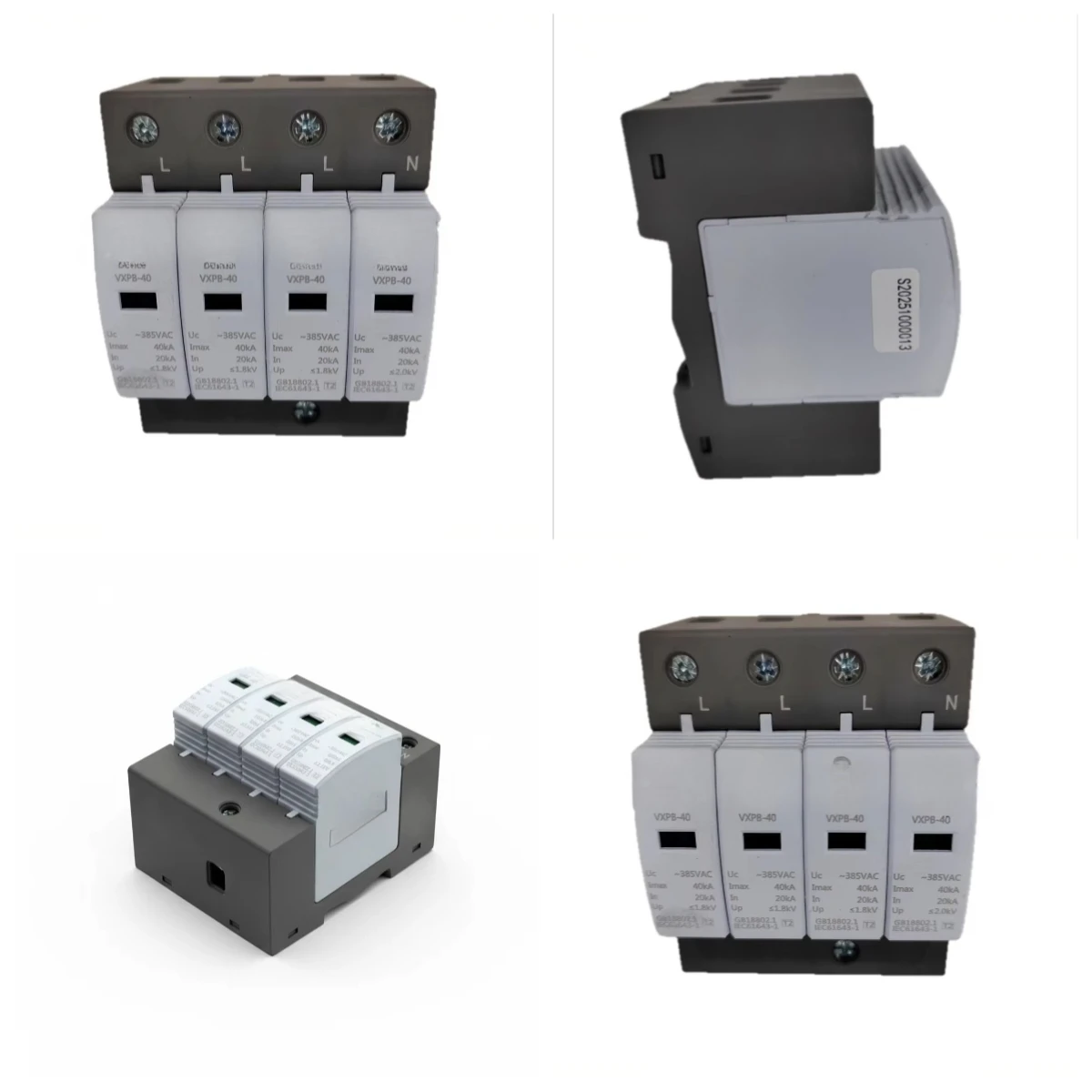 Smart Visual T2 Surge Protector, Industrial Lightning Protection Device with Low Clamping Voltage