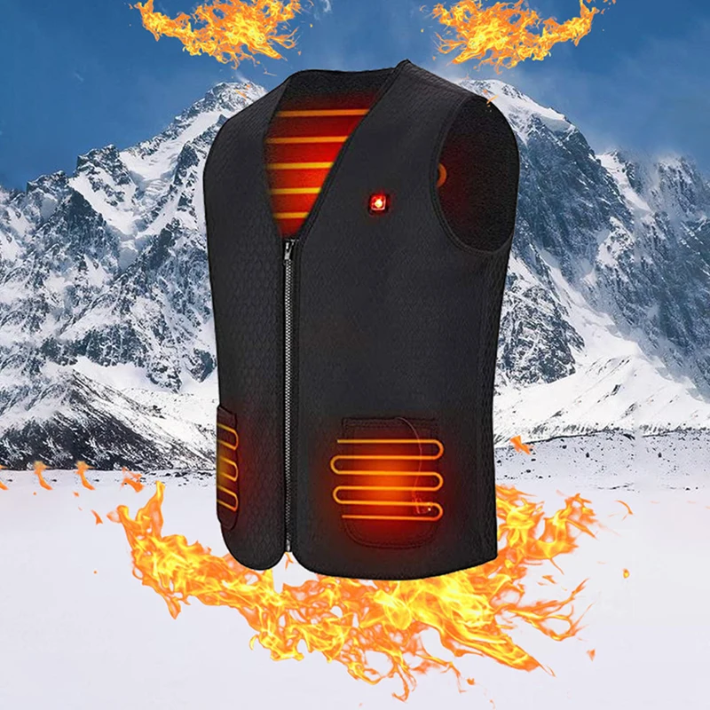 2023 Winter Self-heating Jacket Vest Windproof Warm Stylish Outdoor Portable Heating Clothes Trend Technology Men\'s Clothing