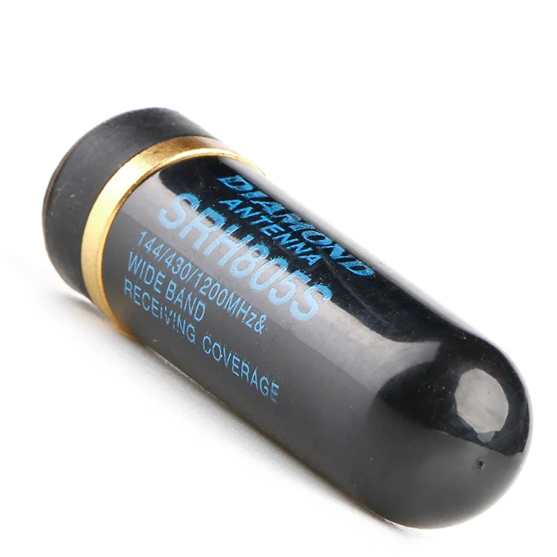 Antena curta banda dupla srh805 4.5cm sma-macho para yaesu para rádio amador