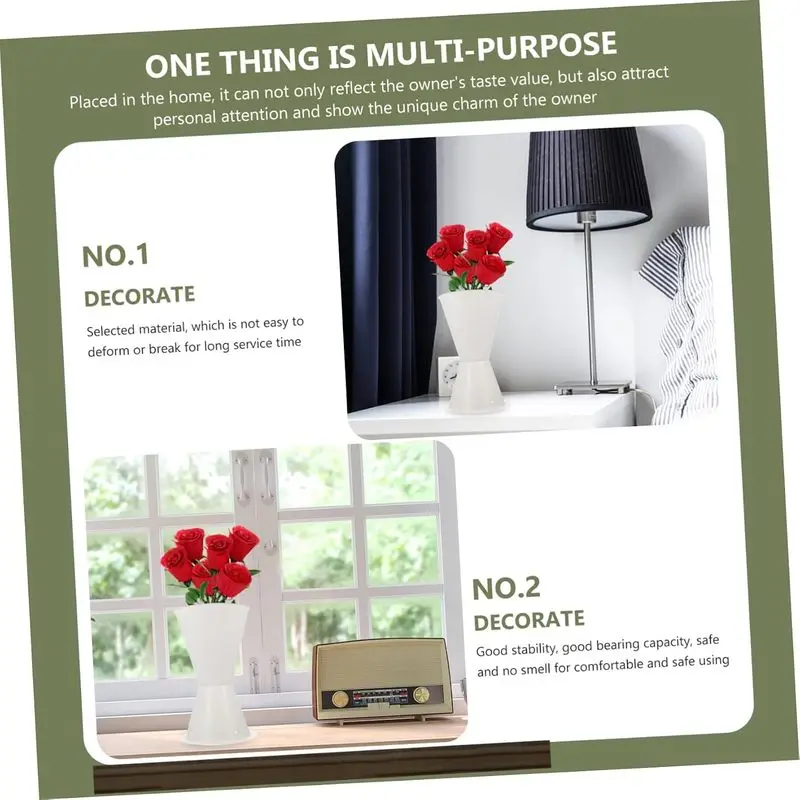 4Pcs Flower Fixed Holder 2 Colors Rose Bouquet Liner Base For Flower Wrapping Floral Arrangement