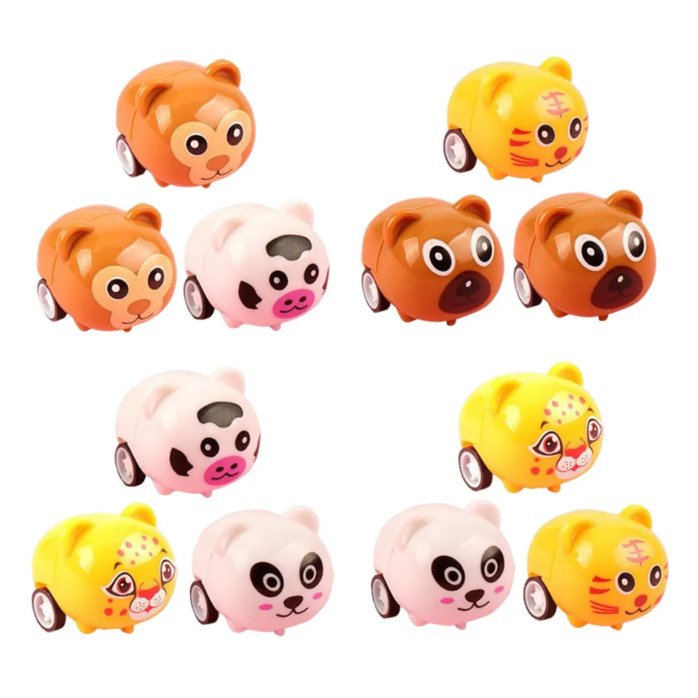 

12Pcs Cartoon Pull Back Car Friction Powered Vehicle Fun Play Party Favors for Kids Toddlers Pull Back Car Toys for Boy