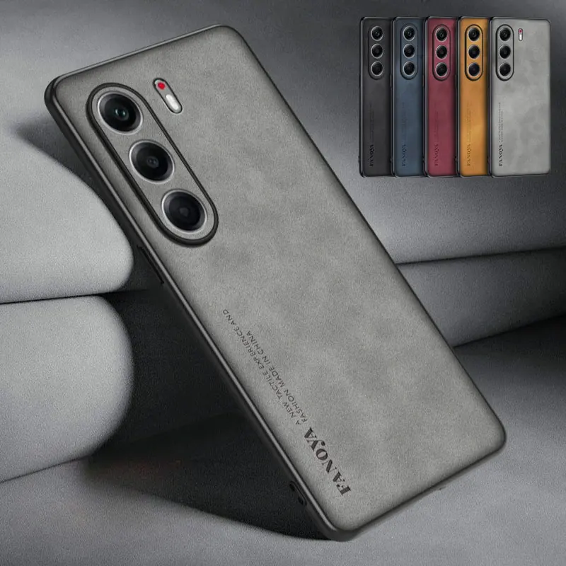 Für TECNO CAMON 40 Pro Fall Schaffell PU Leder Abdeckung für TECNO CAMON 40 40Pro 5G Matte Weiche Silikon stoßfest Stoßstange