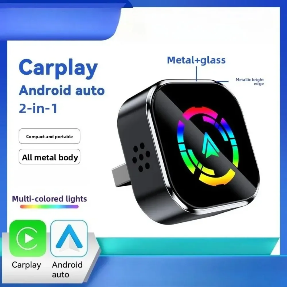 

2025 Carplay Module 2in1 Smart Portable Car Connected Box Android Autocarplay Box Compact and Portable Wear Parts