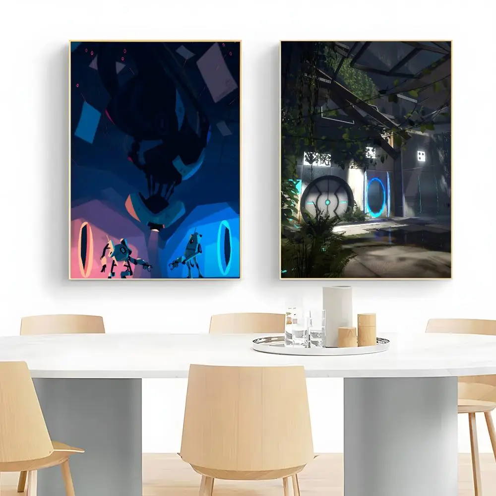 Puzzle Platformer Portal Poster Wall Art Print Decorative Mural Home Decor Gift Unframed
