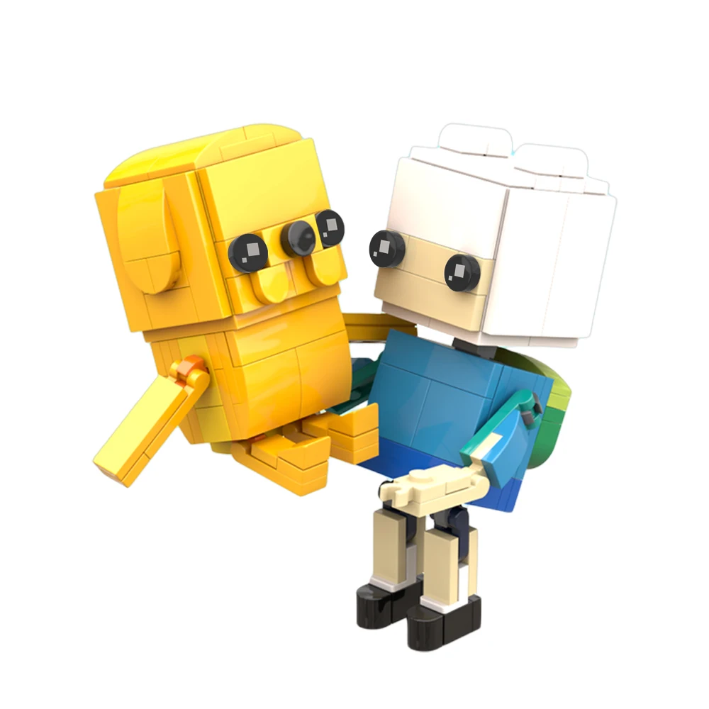 

202PCS Adventure Timed Finn Jake Block Head Figures Building Bricks Toy Model Gift Holiday Present