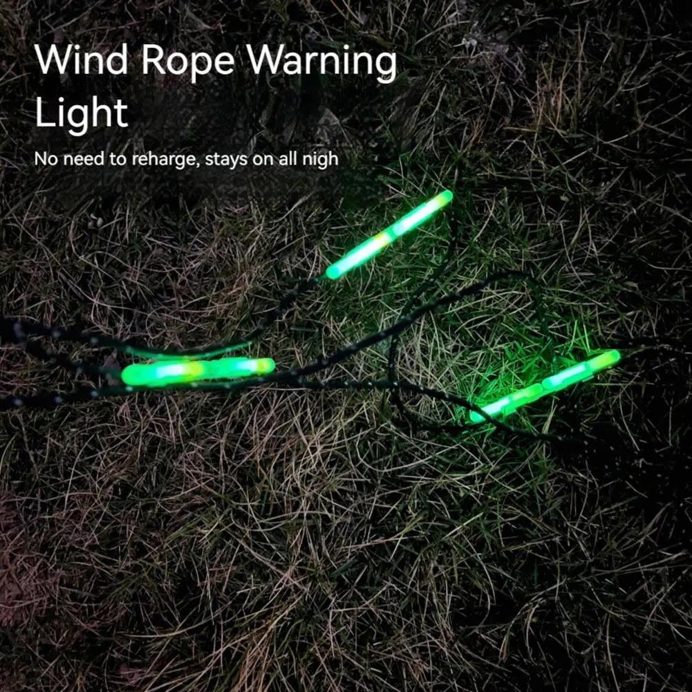 Wind Rope Buckle Light Waterproof Tent Atmosphere Light Wind Rope Decoration Light for Outdoor Camping Picnic