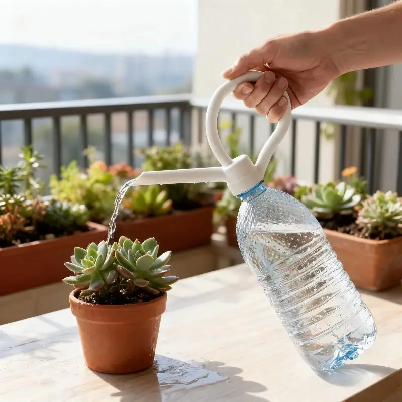 Portable Watering Can Nozzle Simple Plant Watering Device DIY Bottle Cap Spout For Home Bonsai Irrigation