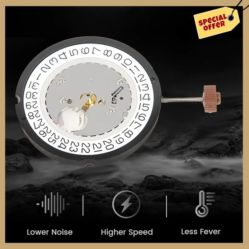 안정적인 성능-515 무브먼트 교체 쿼츠 시계 무브먼트 크로노그래프 시계 부품 Ronda 515 무브먼트(크라운 3)