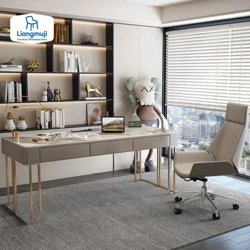 

Italian Wide Organizer Computer Desk Standing Gaming Drawer Home Office Computer Desks Laptop Japanese Postmodern Furniture