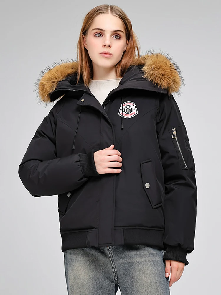 

Женское стеганое жакетное пальто с капюшоном большого размера, парка, корейская свободная посадка, зимнее новое поступление, рабочая одежда, пальто