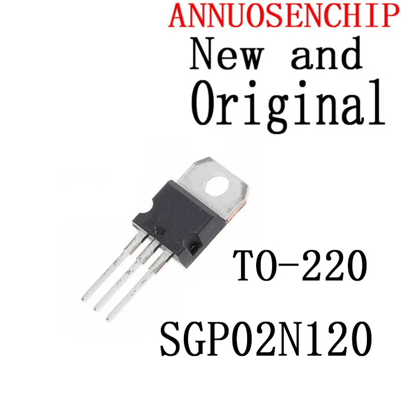 5PCS New And Original TO-220 GP02N120 TO220 2N120 IGBT 1200V 2A SGP02N120