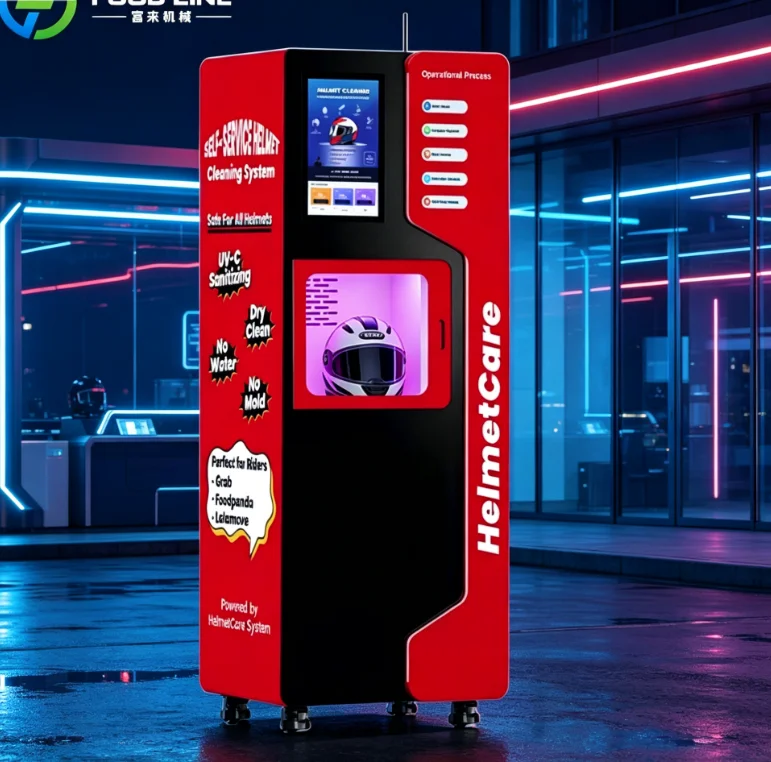 Low Noise Automatic Helmet Cleaning Vending Machine for Indoor Helmet Cleaning Vending Machine