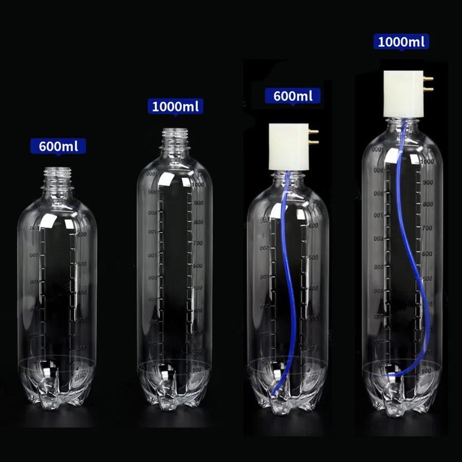 Picture 4: Dental Chair Water Storage Bottle Transparent Water Reservoir Tank with Cap 600/1000ml  & Water Tube for Dental Turbine Unit