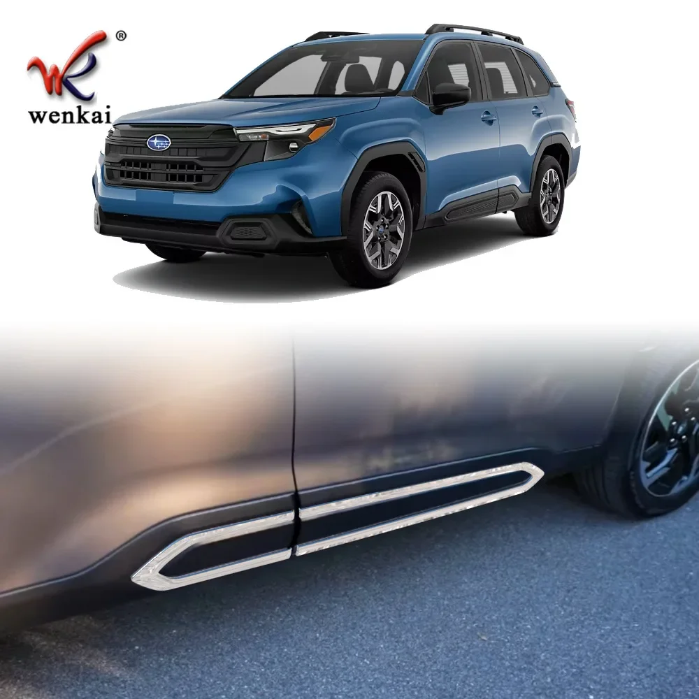 

For 2025 Subaru Forester Car Door Side Moulding Trim Strip Chromium Accessories