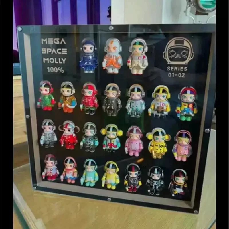 

Dust-proof display box for 100% minifigures (minifigures not included, figures in pictures are for display only)