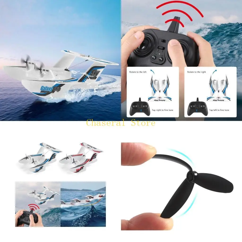 

E7CE Waterproof Stunt Seaplane Powerful Motor Sea Plane Toy Kids Fun Electronic Gift