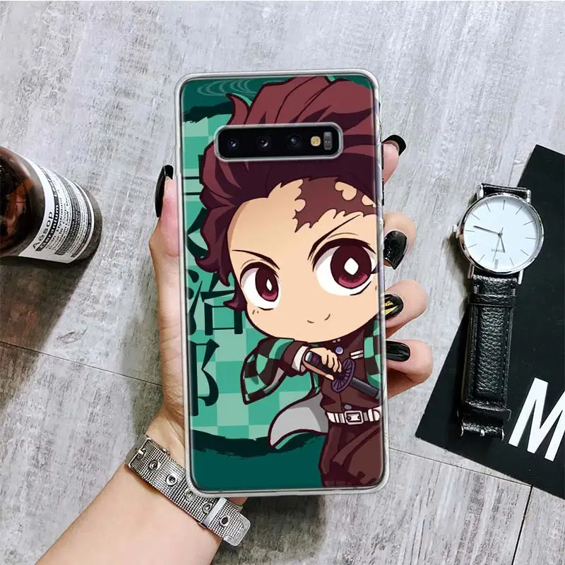 Demon Slayer Cute Anime Phone Case For Samsung Galaxy S24 S23 S22 S21 S20 Ultra S20 FE S10 Plus S9 S8 + Fundas Cover Coque