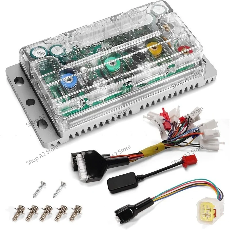 YQ72260 X80 BLDC Motor Controller, 72V 80A/260A Programmable Sine Wave Controller with Bluetooth for Electric Motorcycle