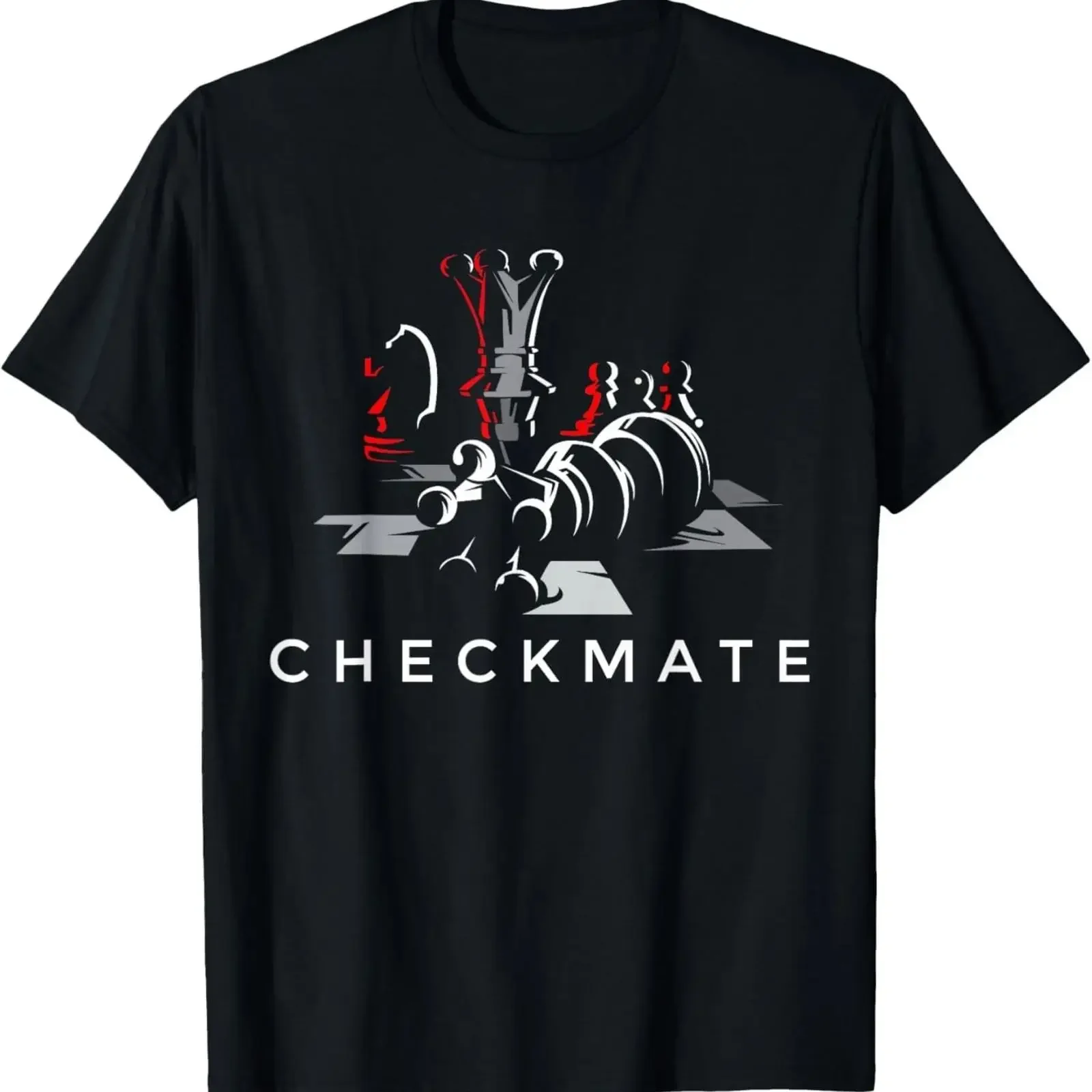 Cool Chess Checkmate Novelty T Shirt Designs Small vintage Washed graphic Breathable Stylish Slightly Versatile Unisex homme