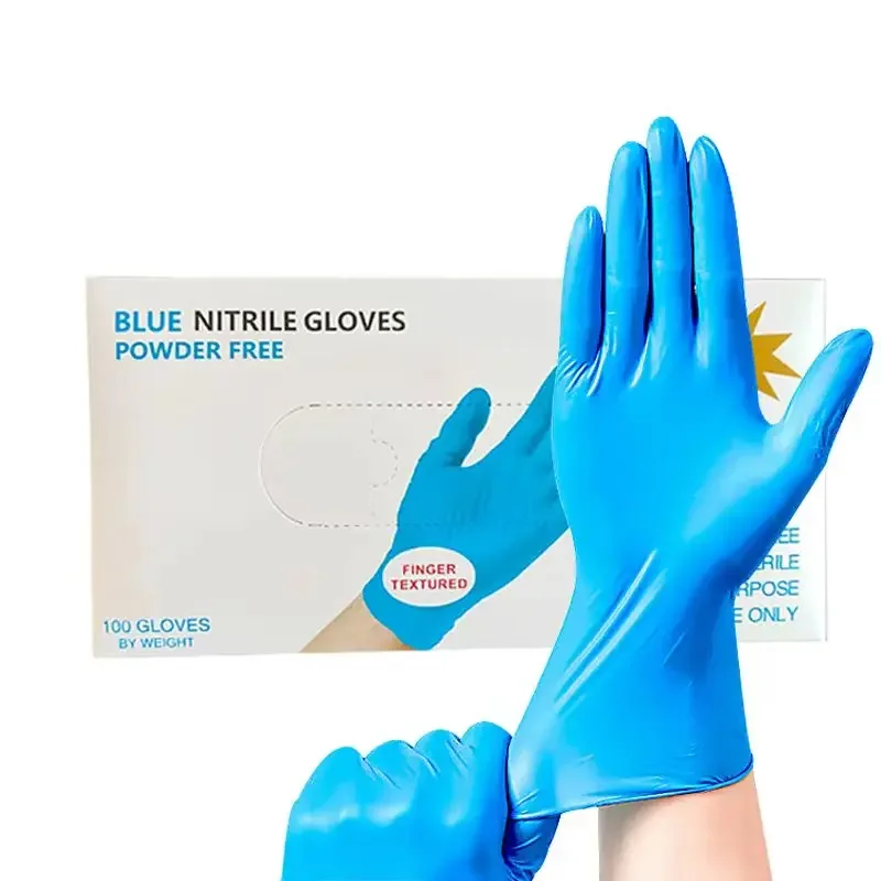 Disposable Children Gloves Nitrile Latex Glove for Kids Thickened Schooling Gloves Home Cleaning Rubber Blue Amagi